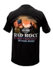 Men's Ride Free Ride Proud American Hero Red Rock Harley Shirt