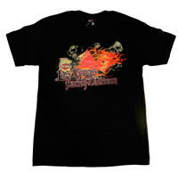 Black Fire Logo & Skulls Las Vegas Harley-Davidson Tshirt-Men