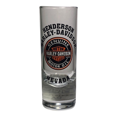 Henderson Harley-Davidson Motor Oil Shot Glass