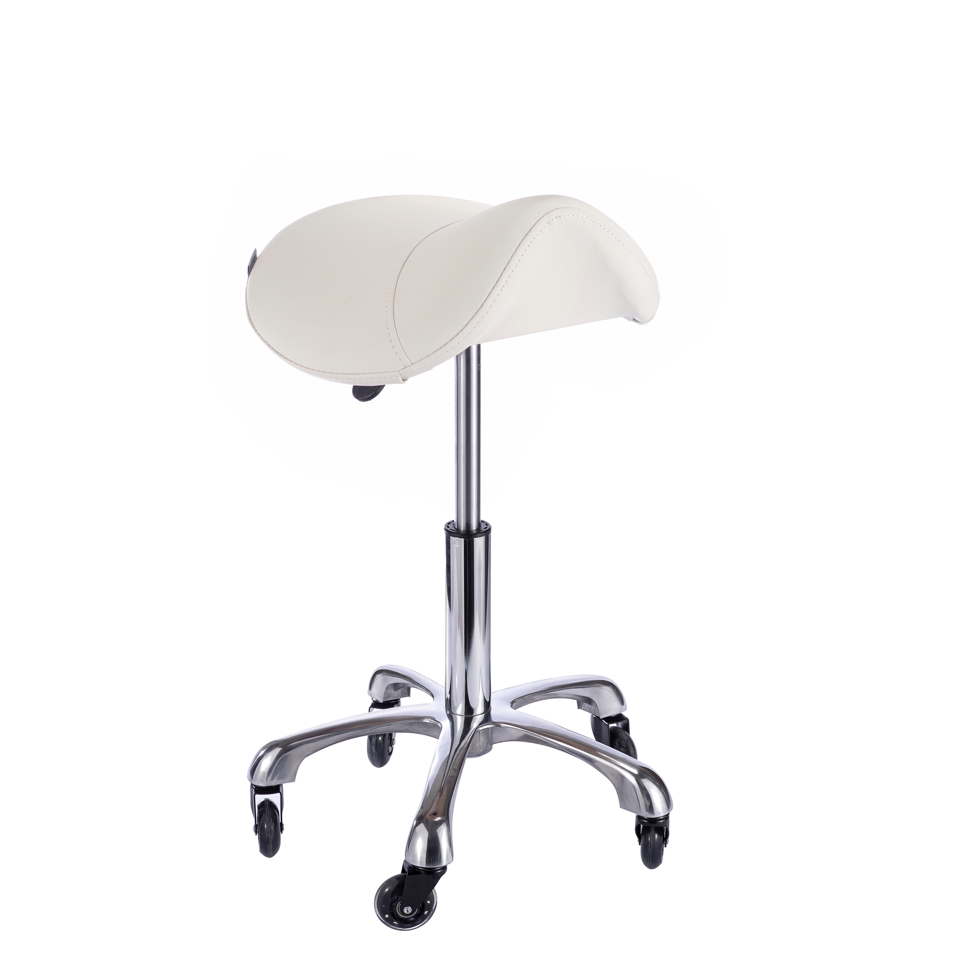 SPA NUMA Saddle Stool with Metal Base - USA-1010A-White