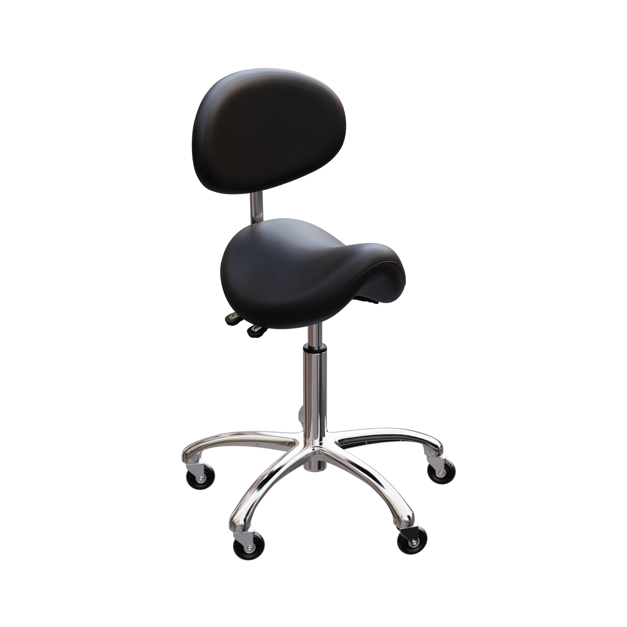 Saddle Stool with Backrest -1025