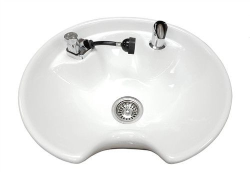 Collins Round Tilting Porcelain Shampoo Bowl