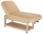Living Earth Crafts Napa Manual Tilt Spa Treatment Table Shelf Base