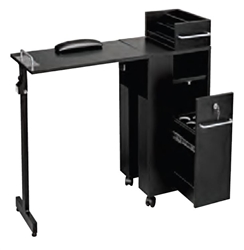 Pibbs 2009BL Folding Manicure Station - Black