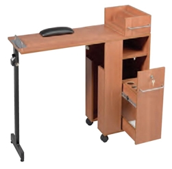 Pibbs 2009WD Folding Manicure Station - Wood