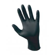 BLACK NITRILE GLOVES