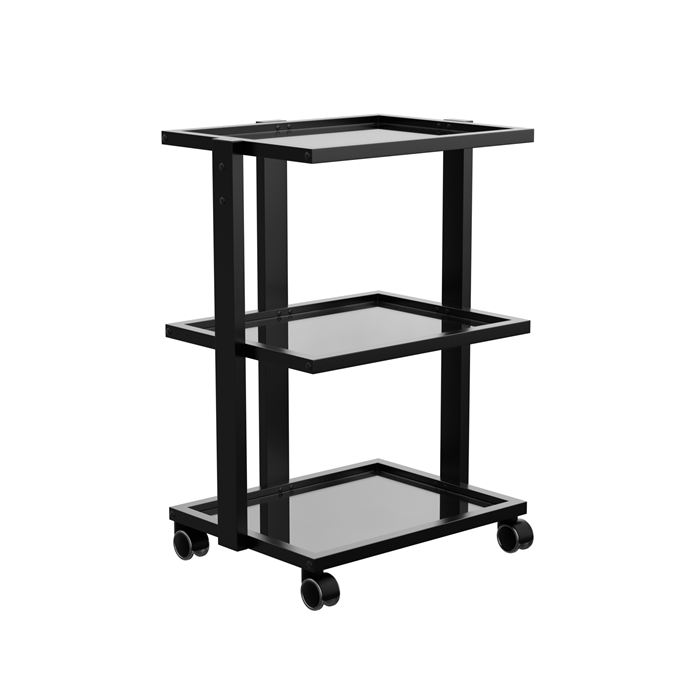 Spa Numa ABEL Beauty Trolley with Three Tier Glass Shelves - front view
