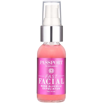 Passport to Organics Fast Facial Rose Glycolic Exfoliator Image from Marty Ross MD Supplements