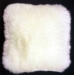 Square Sheepskin Pillow