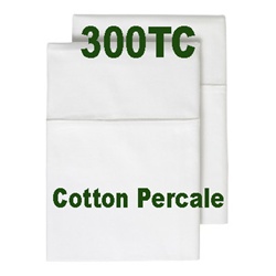 300TC Poly Cotton Percale Pillow Case Set