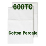 600TC Cotton Percale Pillow Case Set