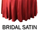 Bridal Satin Round Bedskirt