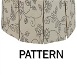 Pattern Round Bedskirt