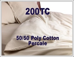 200TC 50/50 Cotton Percale Round Duvet Cover