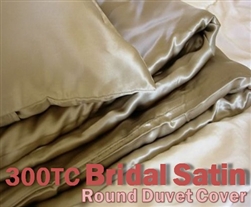 Bridal Satin Round Duvet Cover