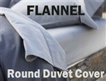 Flannel Round Duvet Cover