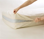 Alexandrine Organic Cotton Dust Mite + Allergy Round Mattress Encasement