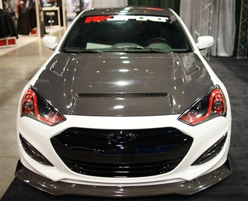 2013-16 Genesis Coupe Fiberglass Ram Air Hood