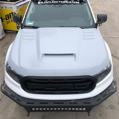 2019-Up Ford Ranger V2 Fiberglass Ram Air Hood