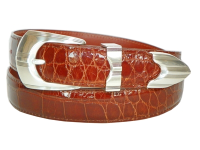 Alligator Belt 1 3/16" with Mojave Buckle Set