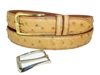 Ostrich Belt 1 3/16" with 2 Classic Buckles