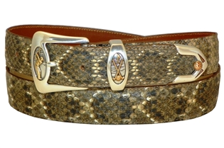 Rattlesnake Belt 1 3/16" with Golf "Perfect Swing" Buckle Set