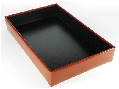 Italian Kid Leather Letter Tray