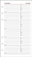 657 Time-In-Hand Planner - Address Pages
