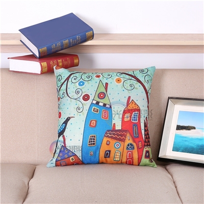 Vintage Homes Style 1 Square Decorative Pillow