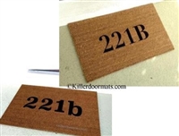 Sherlock Holmes 221B Baker Street Flat Number Custom Doormat by Killer Doormats