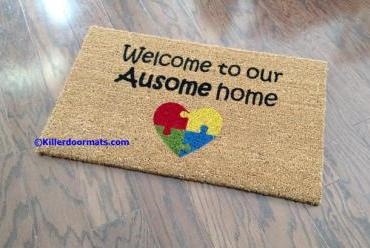 Welcome to our Ausome Home Custom Doormat by Killer Doormats