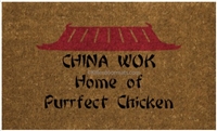 China Wok Custom Doormat by Killer Doormats