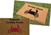 Captain Crabby Pants Custom Doormat by Killer Doormats