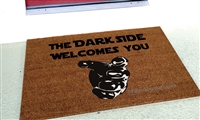 The Dark Side Welcomes You Custom Handpainted Fandom Welcome Doormat by Killer Doormats