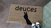 Deuces Custom Handpainted Doormat by Killer Doormats