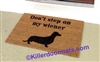 Don't Step On My Wiener Dachshund Custom Doormat by Killer Doormats
