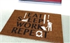 Eat Sleep Work Repeat Custom Doormat by Killer Doormats