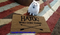 Hark! Who Goes There? Custom Doormat by Killer Doormats