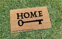Home (with a key) Custom Doormat by Killer Doormats