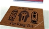In This Hut I'm King Tut Custom Doormat by Killer Doormat