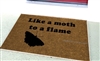 Like a Moth to a Flame Custom Doormat by Killer Doormats