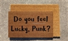 Do You Feel Lucky, Punk? Custom Handpainted Fandom Doormat by Killer Doormats