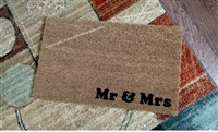 Mr & Mrs Custom Doormat by Killer Doormats