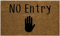 No Entry Custom Doormat by Killer Doormats