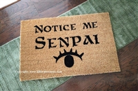 Notice Me Senpai Custom Doormat by Killer Doormats
