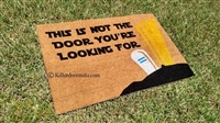 This Is Not The Door You're Looking For Custom Handpainted Fandom Doormat by Killer Doormats, Version 1