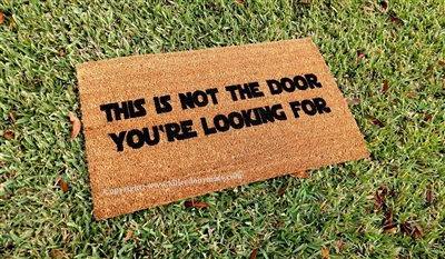 This Is Not The Door You're Looking For Custom Handpainted Fandom Doormat by Killer Doormats, Version 4