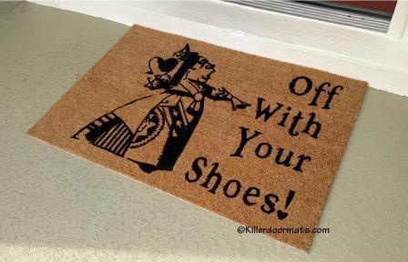 Off With Your Shoes Funny Doormat