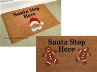 Santa Stop Here Custom Doormat by Killer Doormats