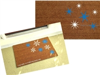 Scattered Snowflakes, Classic or Modern Custom Doormat by Killer Doormats
